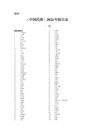 中国药典2024年版