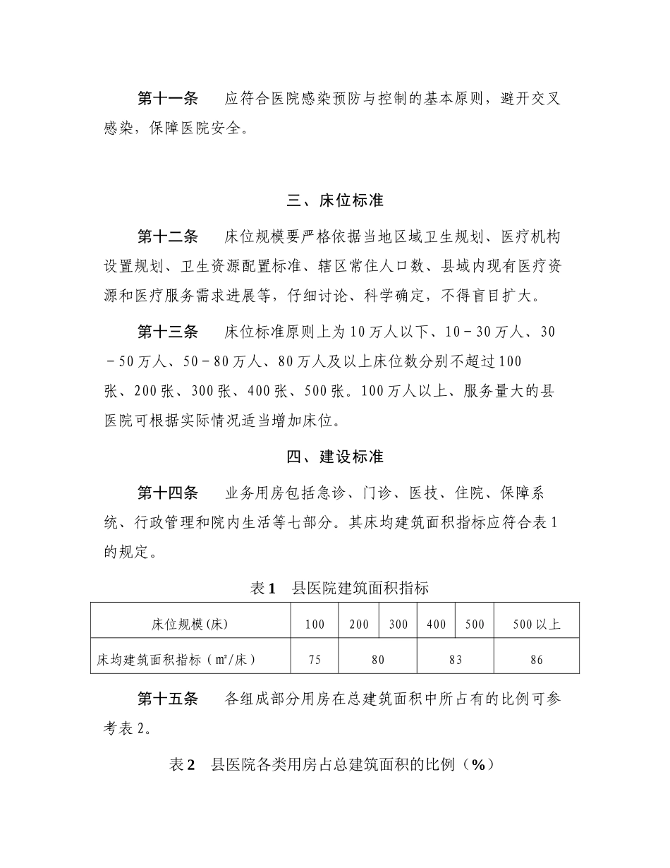 中央预算内专项资金项目县医院建设指导意见_第3页