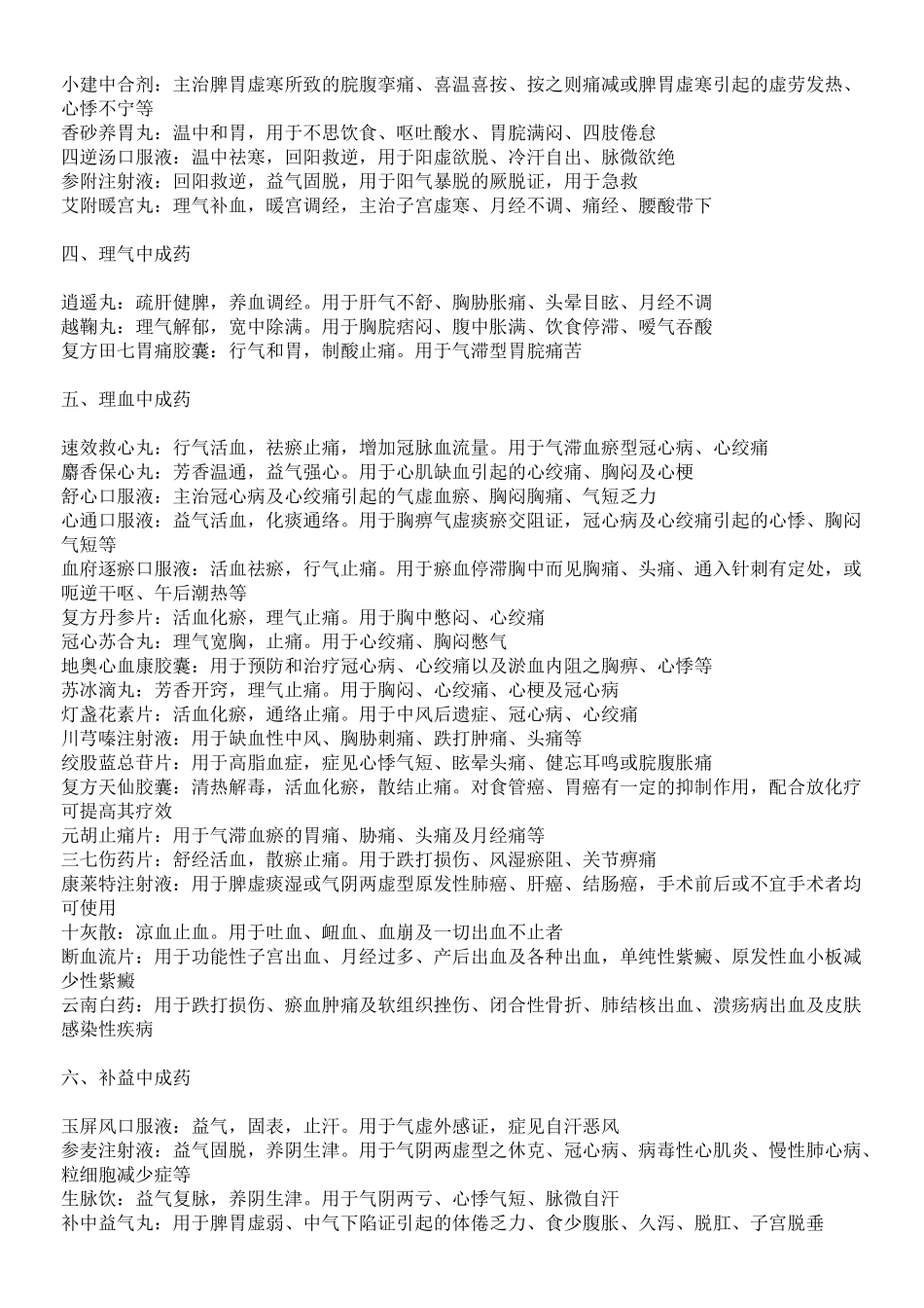 中成药分类大全_第2页