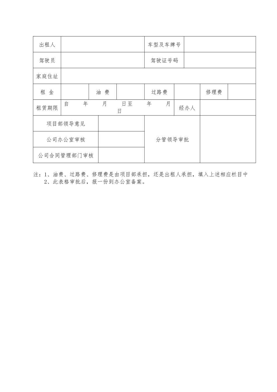 临时租车协议_第2页