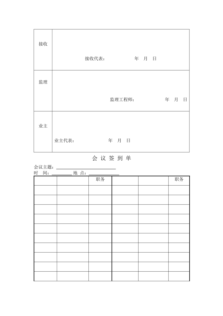 乌江彭水水电站分部工程监理用表_第2页