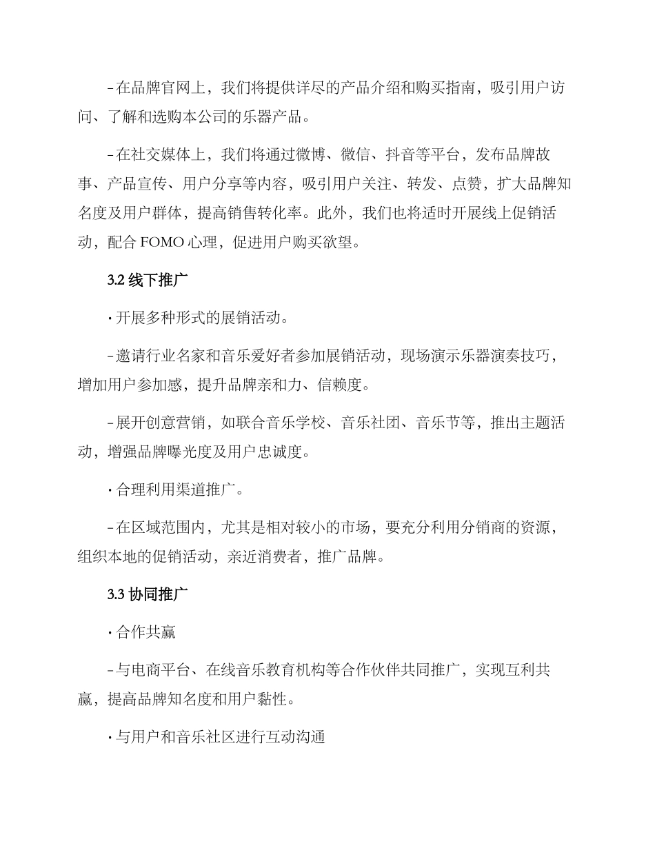 乐器产品推广方案_第2页
