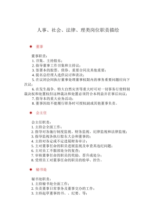 人事、社会、法律、管理