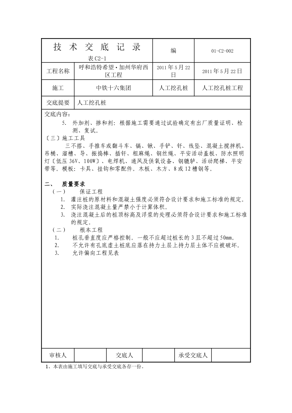 人工挖孔技术交底记录_第2页