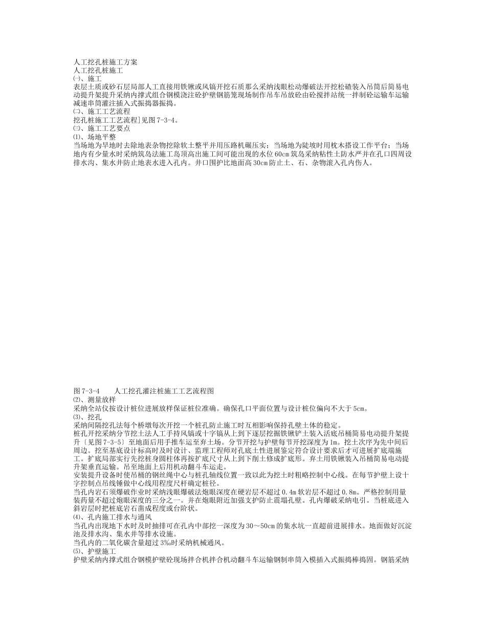 人工挖孔桩施工方案1_第1页