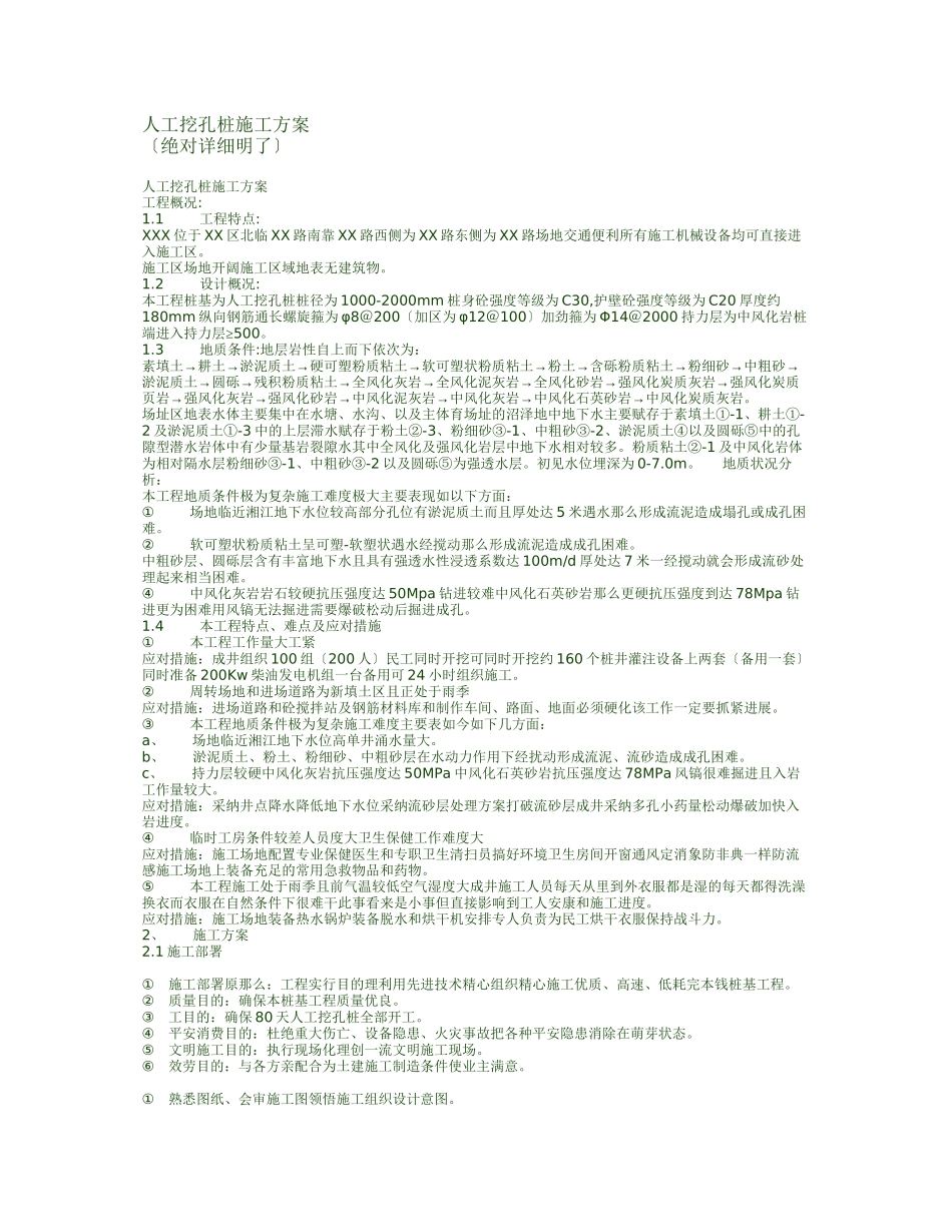 人工挖孔桩施工方案3_第1页