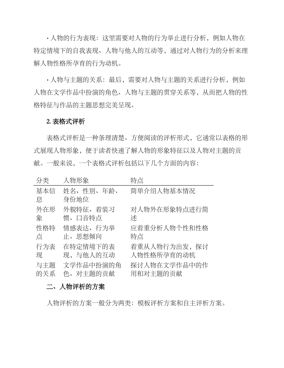 人物评析格式及方案_第2页