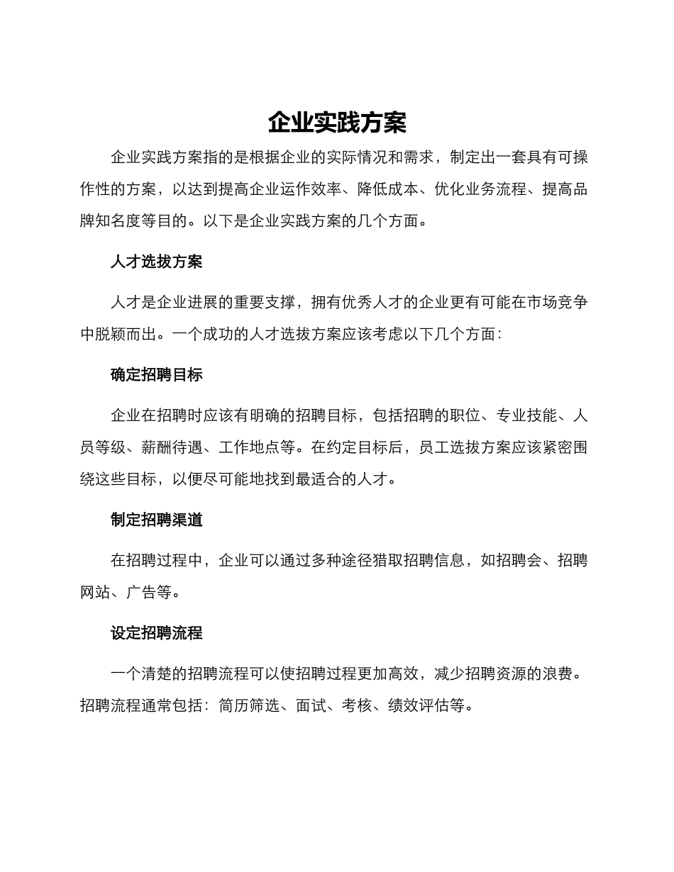 企业实践方案_第1页