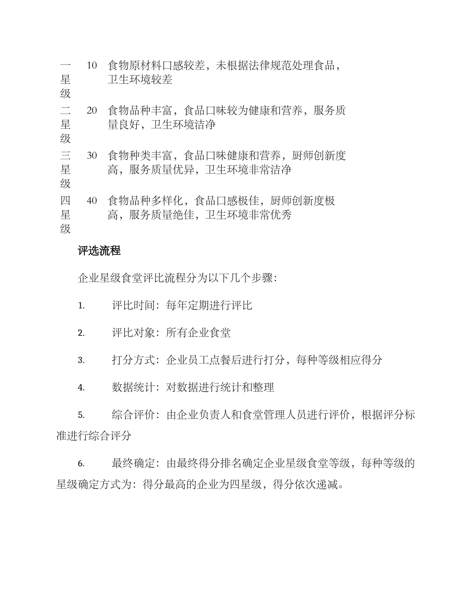 企业星级食堂评比方案_第2页