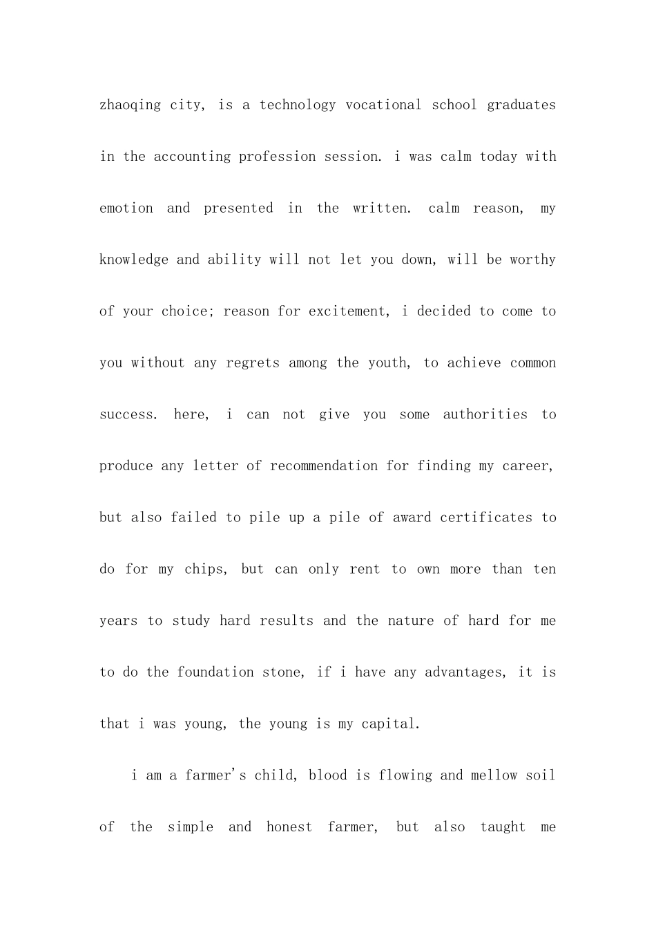 会计英文求职信集合五篇_第2页