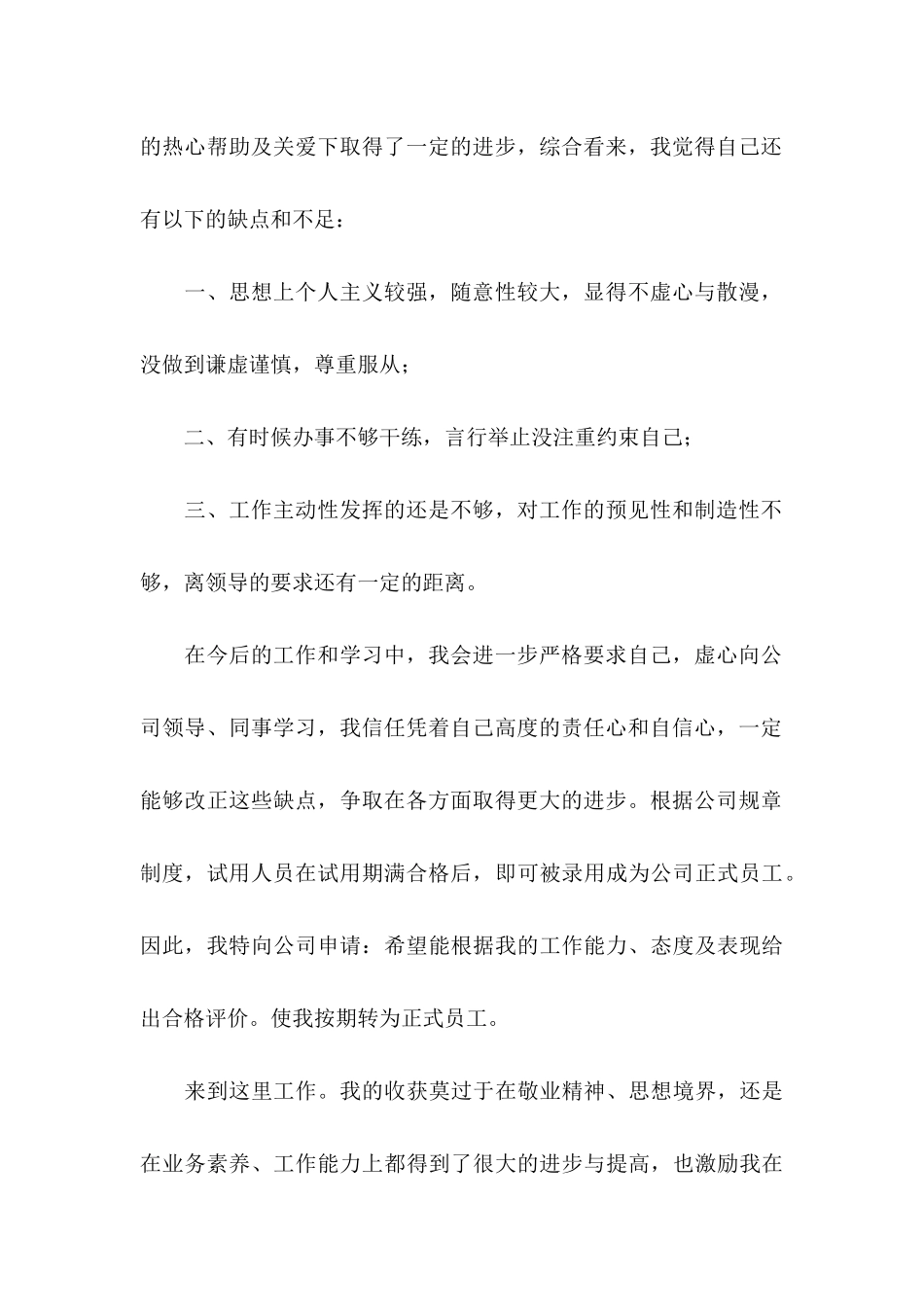 保安试用期申请转正工作总结_第2页