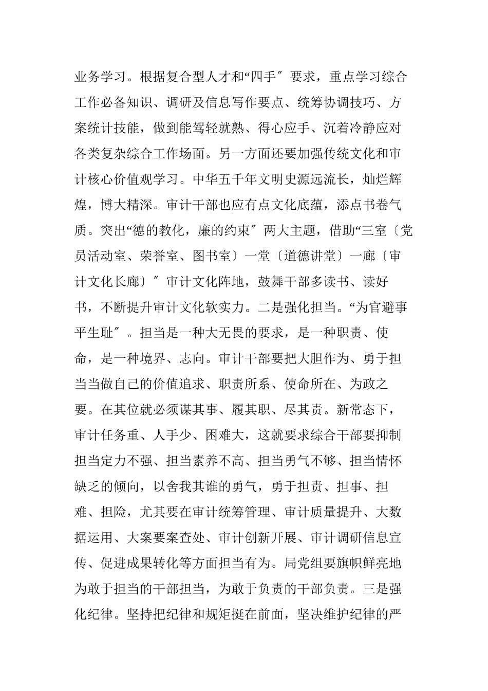 做好审计综合工作心得_第3页