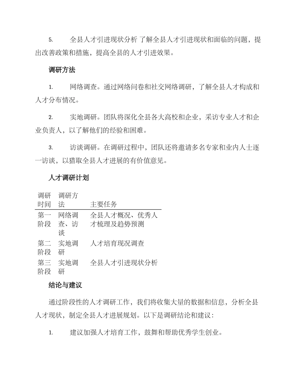 全县人才调研方案_第2页