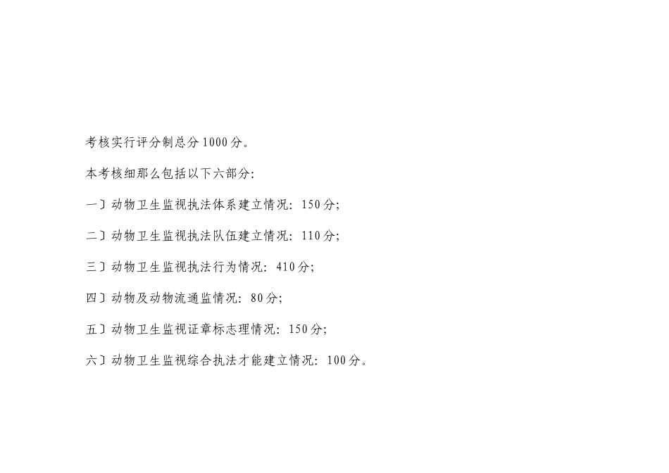 全省动物卫生监督执法规范年考核细则_第2页
