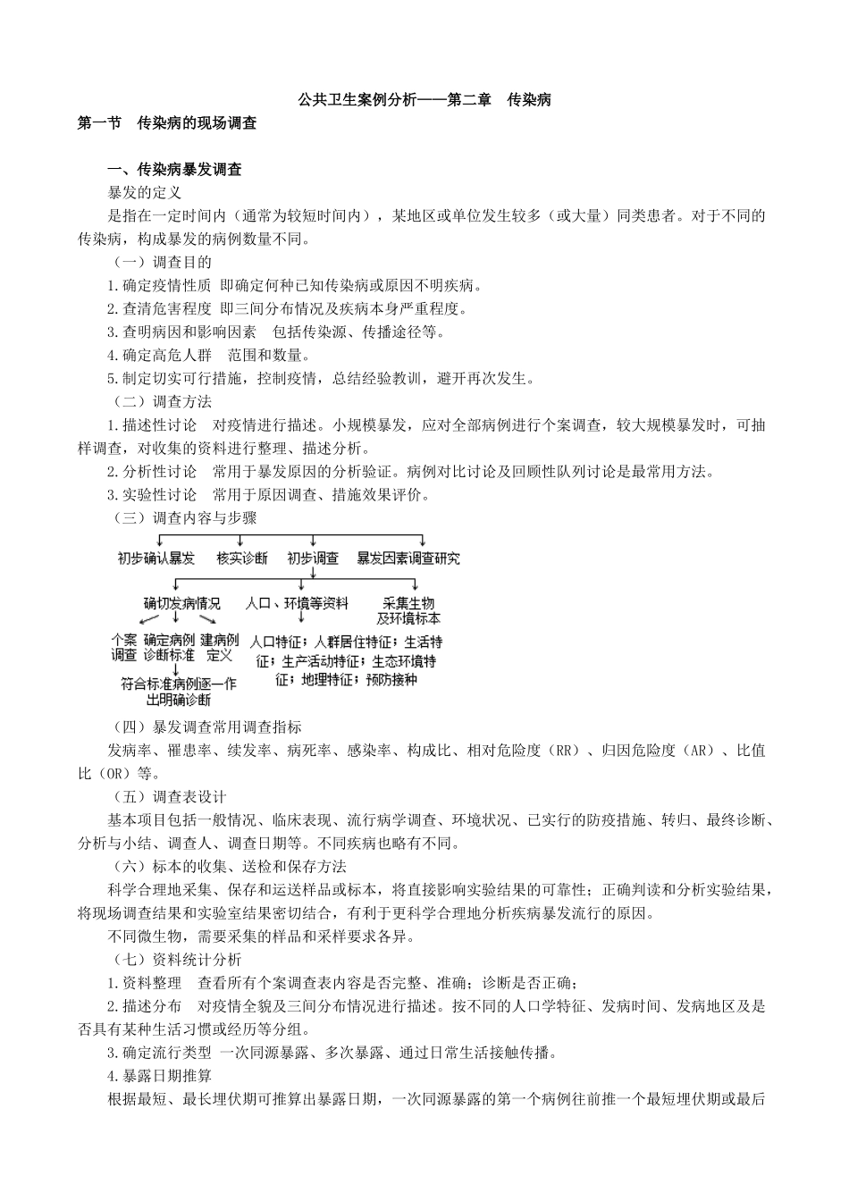 公共卫生案例分析——第二章　传染病_第1页
