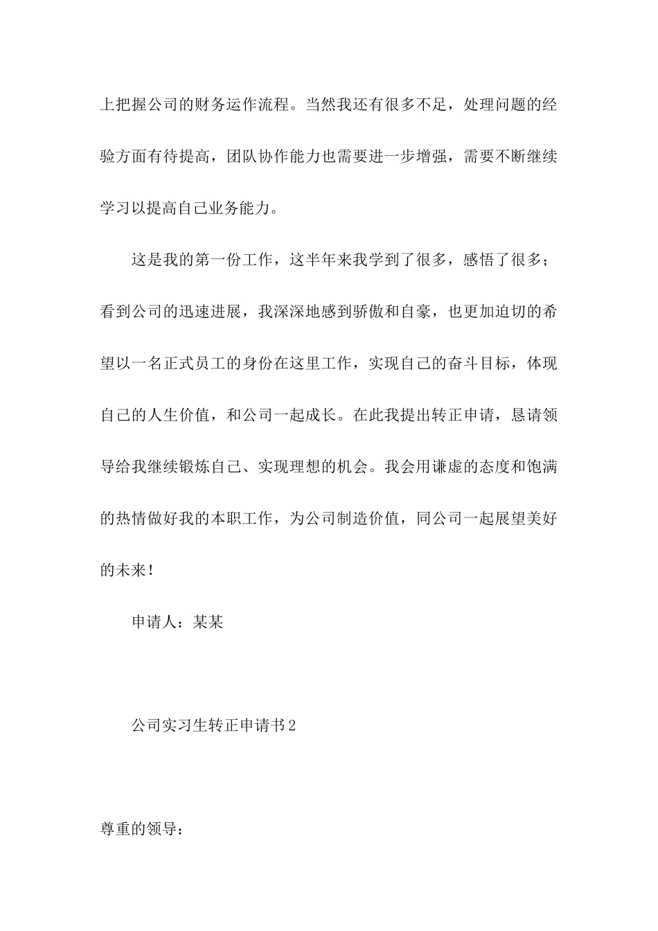 公司实习生转正申请书_第3页