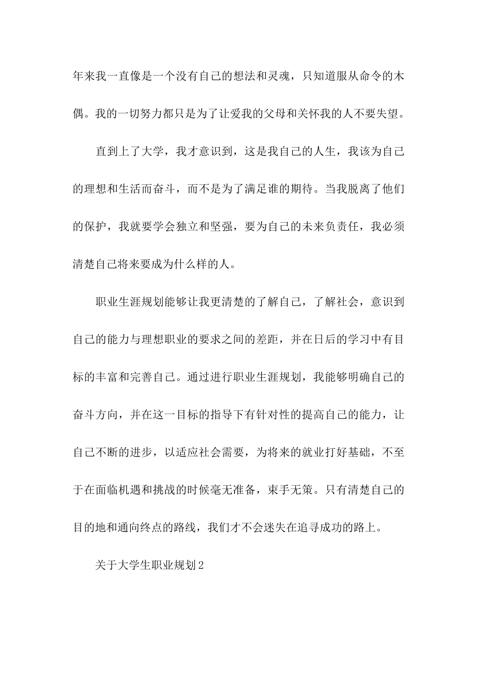 关于大学生职业规划_第2页