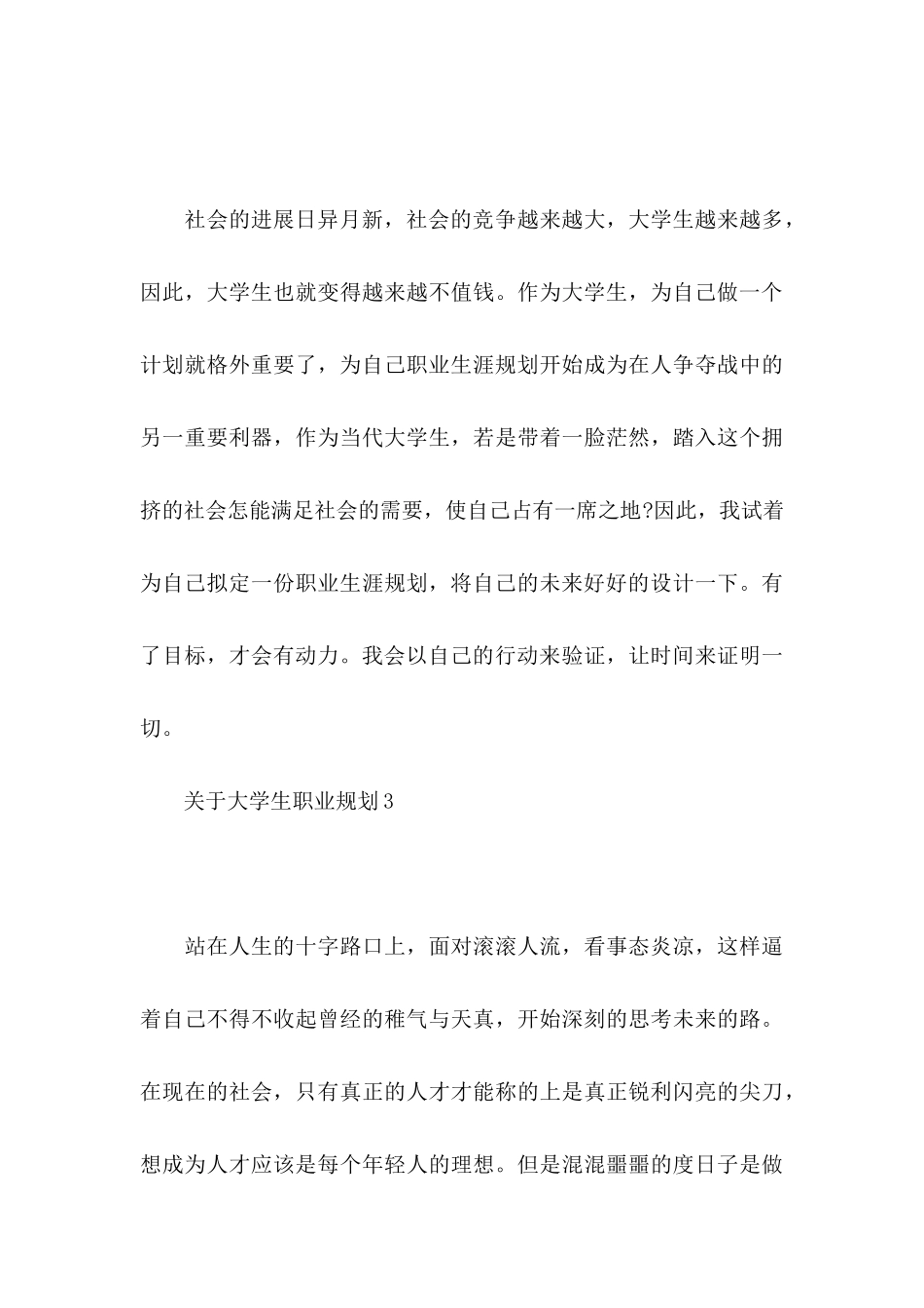 关于大学生职业规划_第3页