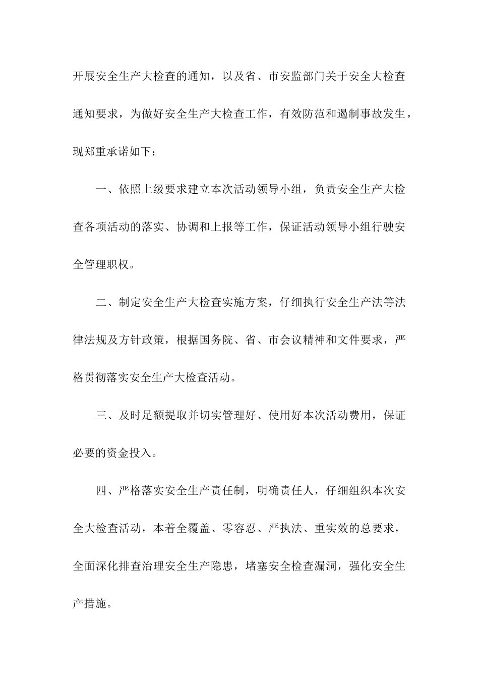 关于安全保证书模板集合五篇_第3页