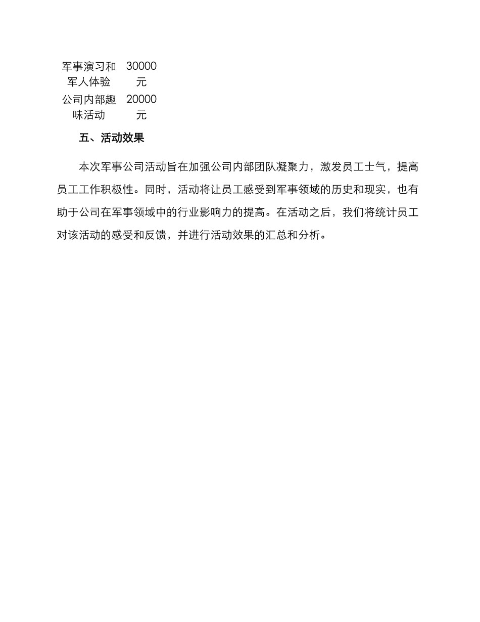 军事公司活动方案_第3页