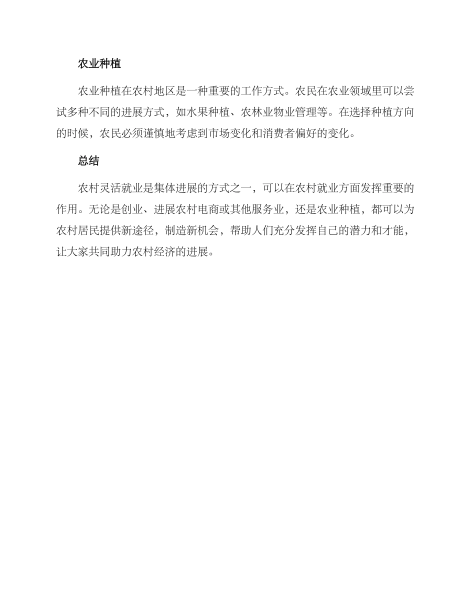 农村灵活就业方案_第3页