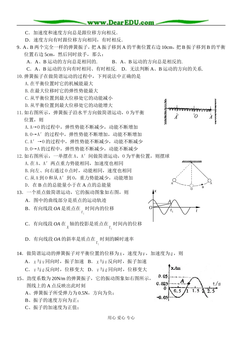 《间谐运动》练习_第2页
