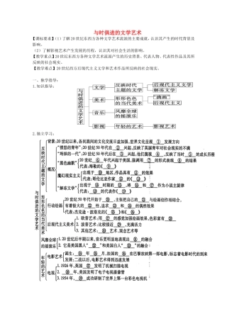 《与时俱进的文学艺术》教案（3）