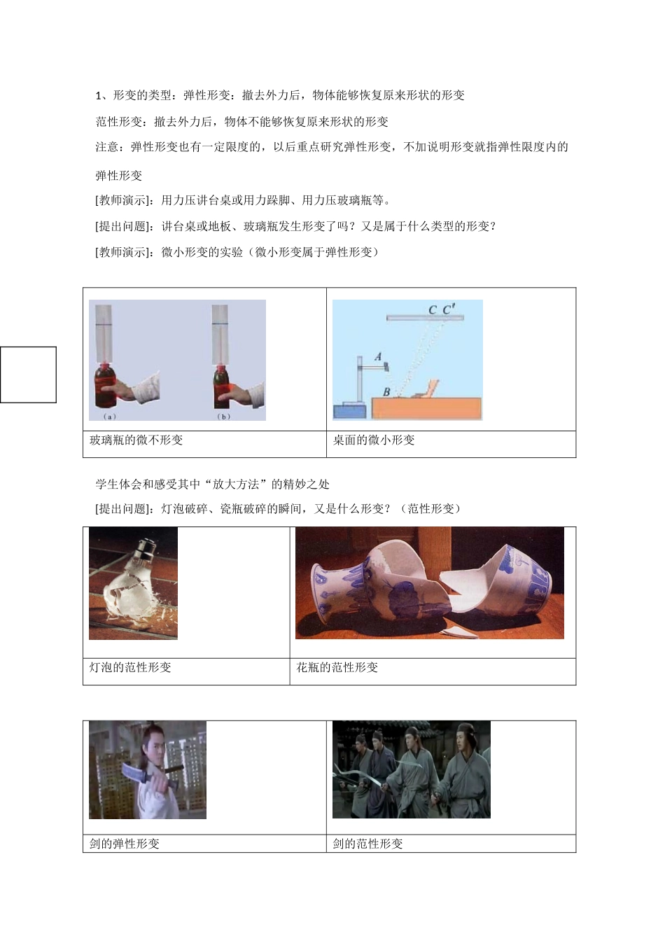 《形变与弹力》教案（1）_第3页