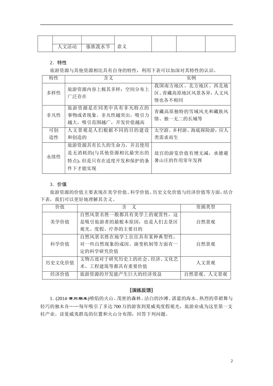【三维设计】2015届高考地理总复习讲义 第5部分 选修模块 湘教版_第2页