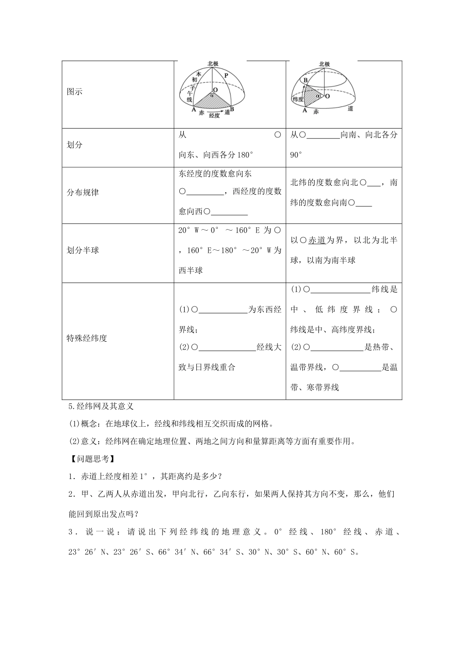 【创新设计】（四川专用）2014版高三地理一轮复习 第一单元 地球学案 新人教版_第2页
