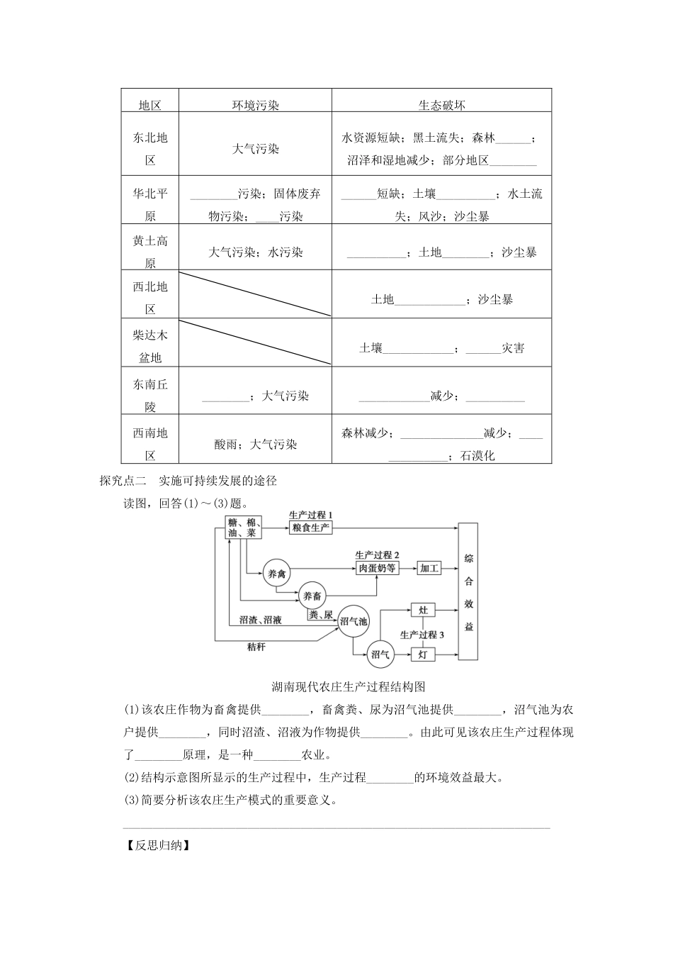 【创新设计】（四川专用）2014版高三地理一轮复习 中国的可持续发展实践学案 新人教版_第3页