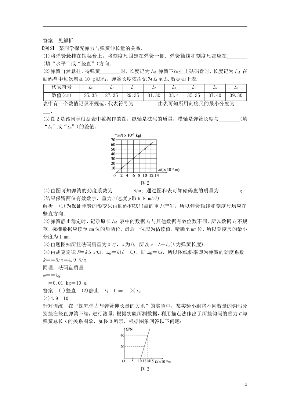 【创新设计】2014-2015高中物理 2.3 弹力（第2课时）教学案 教科版必修1_第3页