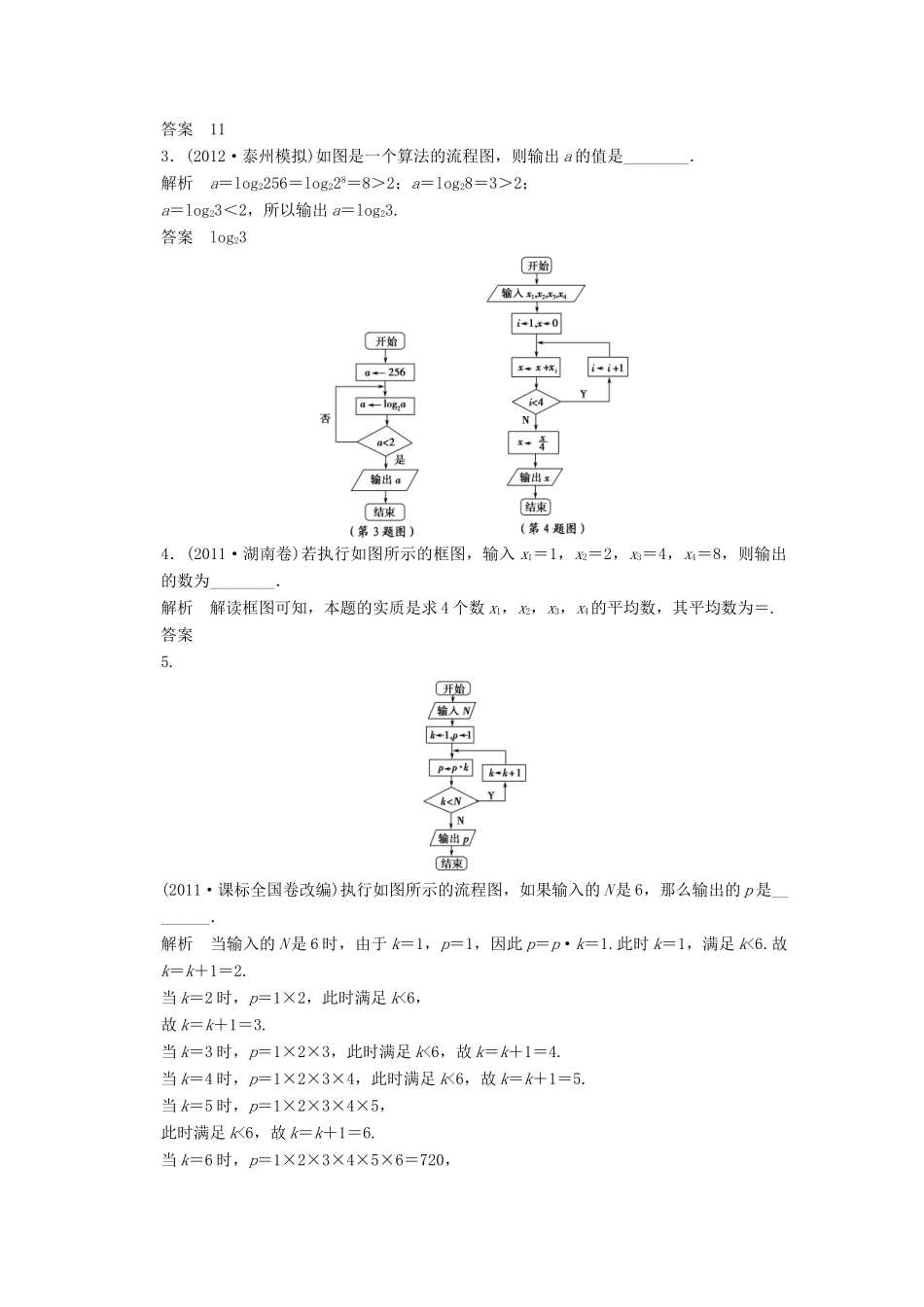 【创新设计】2014版高考数学一轮复习 第14章 算法的含义及流程图配套文档 理 苏教版_第3页