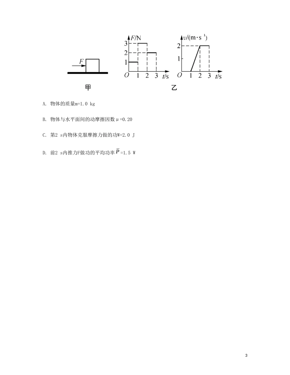 【南方凤凰台】2014届高考物理二轮提优 专题四 动能定理的综合应用导学案_第3页