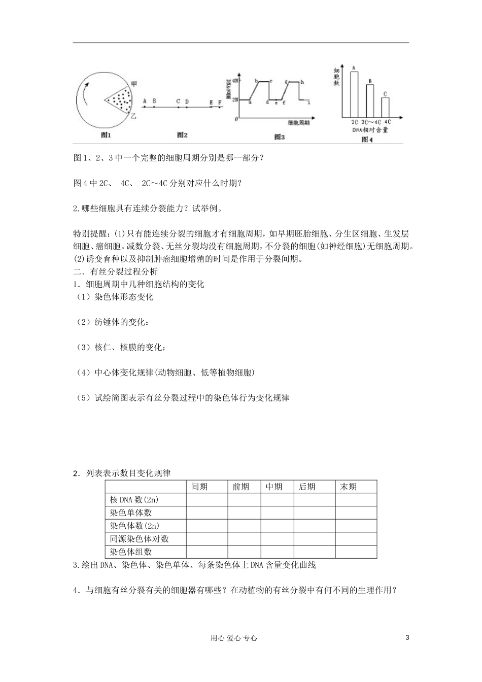 【导与练】2013届高考生物一轮复习 第一部分学案18 细胞的增殖 新人教版_第3页