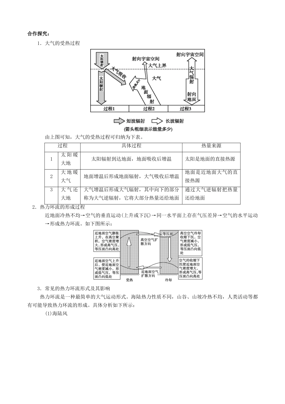 【导与练】2015届高考地理 第二章 第一节  冷热不均引起大气运动4学案_第2页