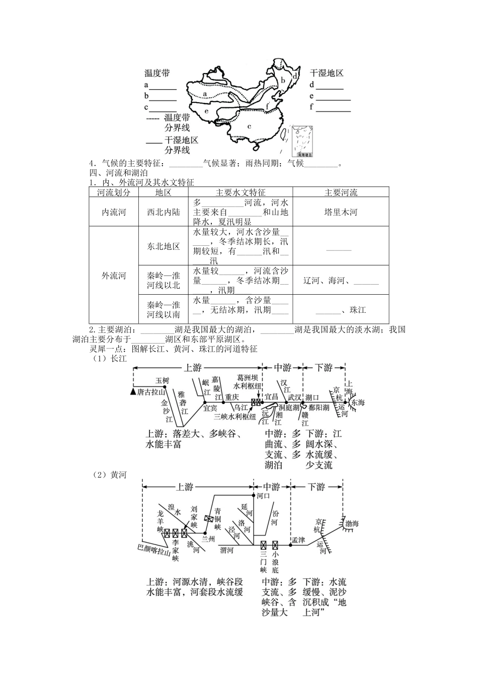【志鸿优化设计】2014届高考地理一轮复习 区域地理 区域地理第十八章中国地理第1讲中国自然地理教学案 新人教版_第3页