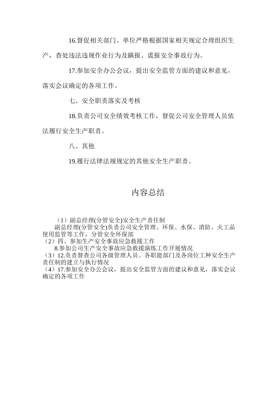 副总经理(分管安全)安全生产责任制_第3页