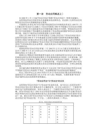 劳动合同法讲义