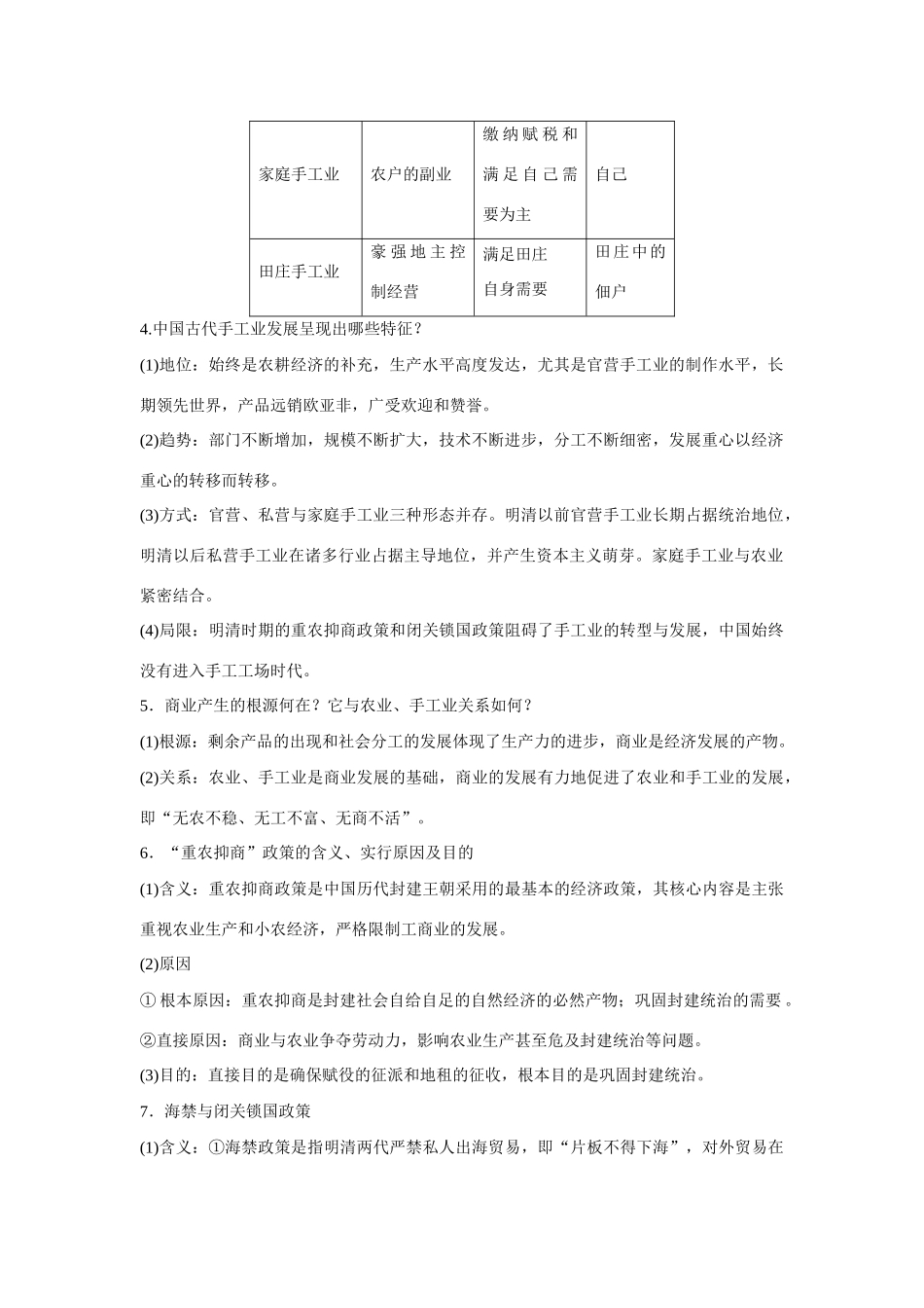 【步步高 学案导学设计】2014-2015学年高中历史 专题整合1 人民版必修2_第2页