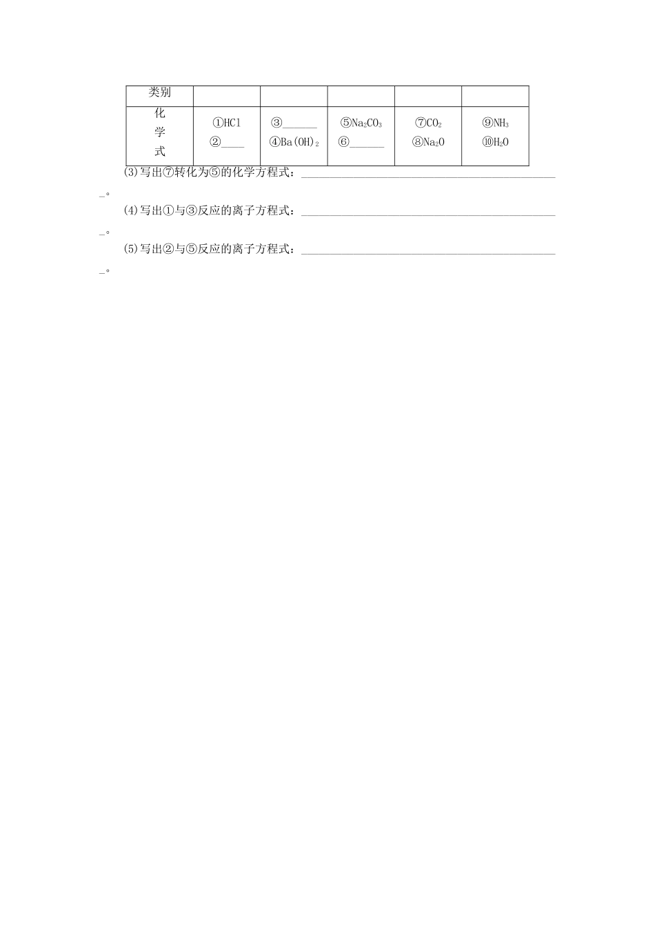 【志鸿全优设计】2013-2014学年高中化学 第二章化学物质及其变化单元检测 新人教版必修1_第3页