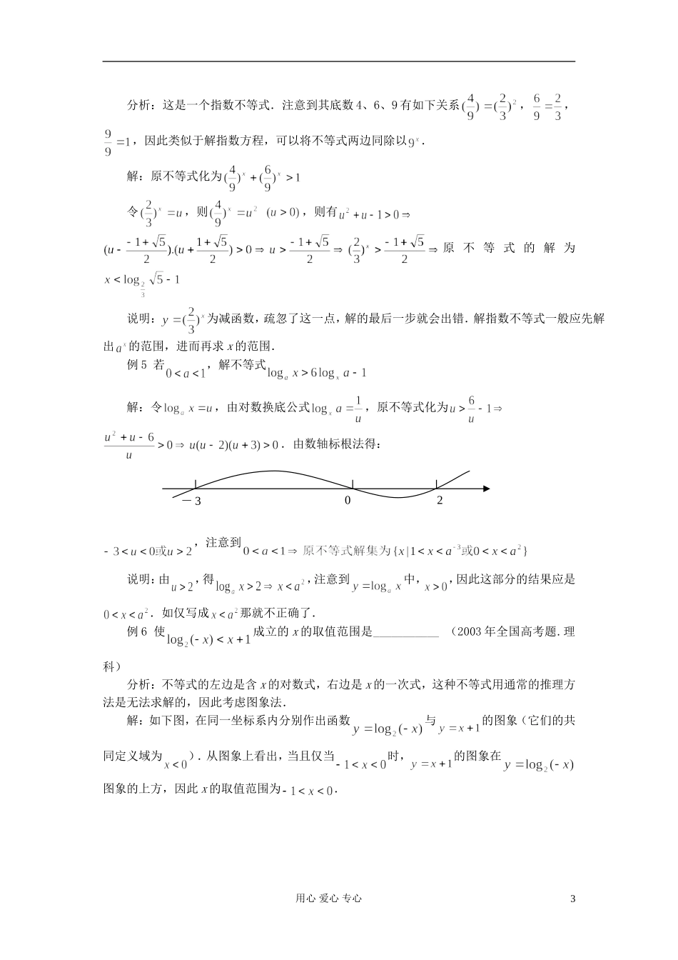 【提优教程】江苏省2012高中数学竞赛 第41讲 解不等式教案_第3页
