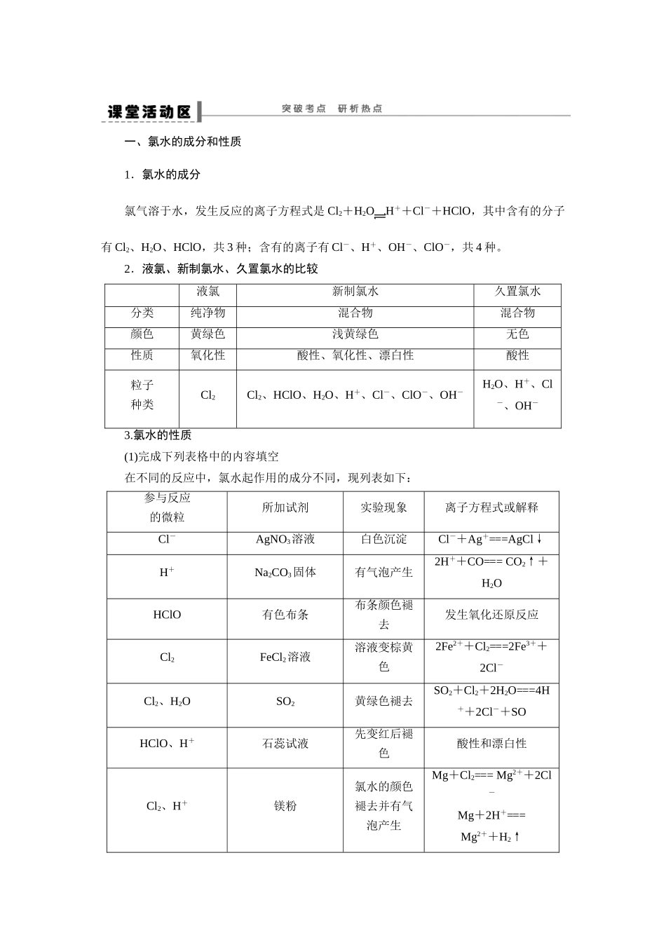 【步步高】2015届高考化学大一轮复习 富集在海水中的元素配套导学案2（含解析）苏教版_第3页