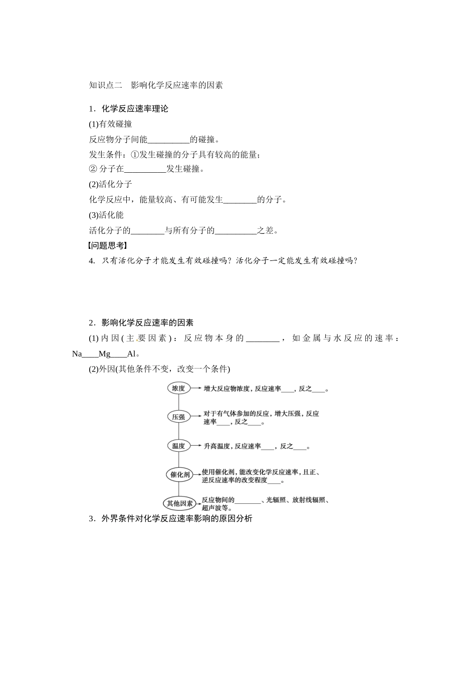 【步步高】2015届高考化学大一轮复习 化学反应速率配套导学案（含解析）苏教版_第2页