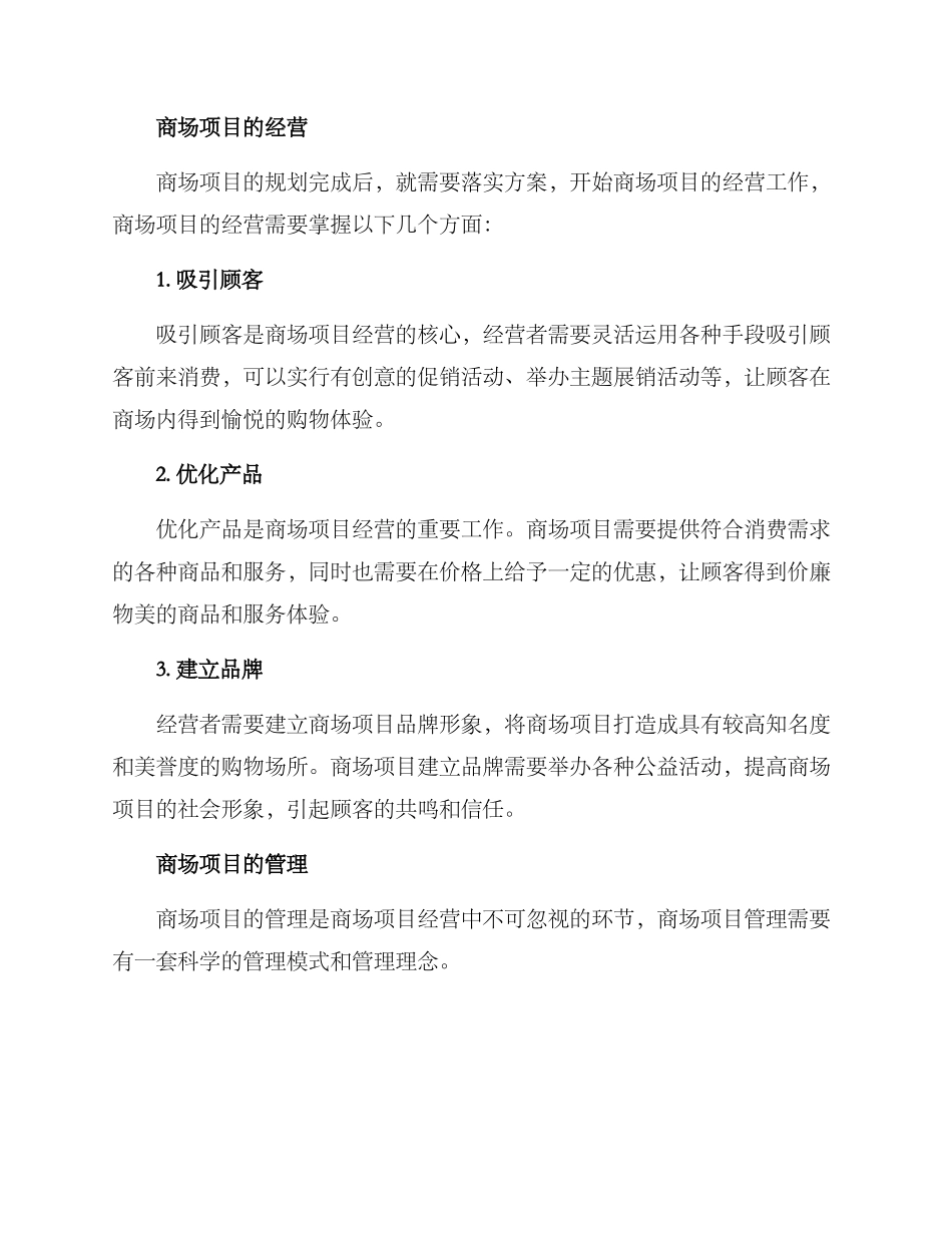 商场项目经营方案_第2页