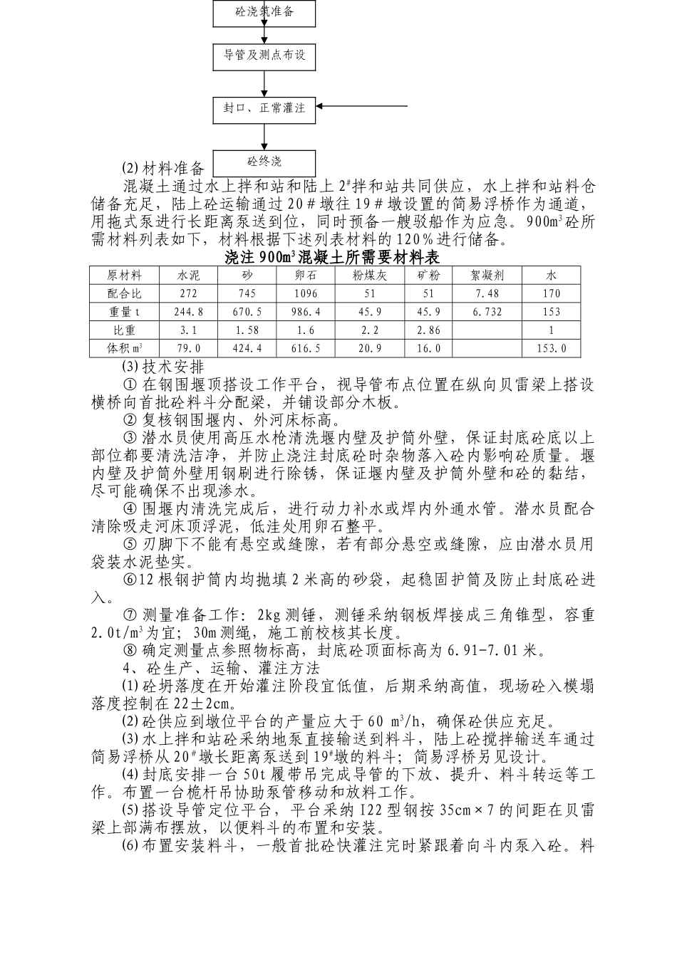 圆形钢围堰封底砼施工方案_第3页
