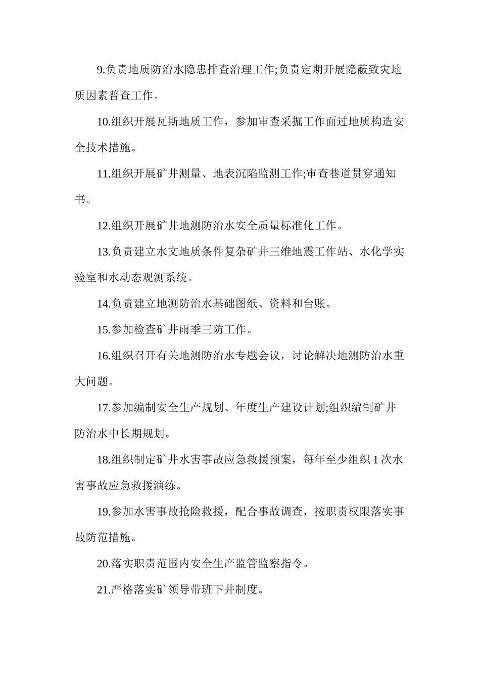 地测副总工程师安全生产责任清单_第2页