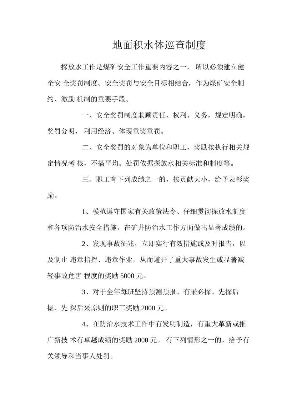 地面积水体巡查制度_第1页