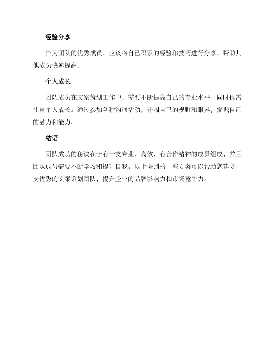 培养团队文案策划方案_第3页