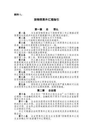 外汇管理法规XXXX新